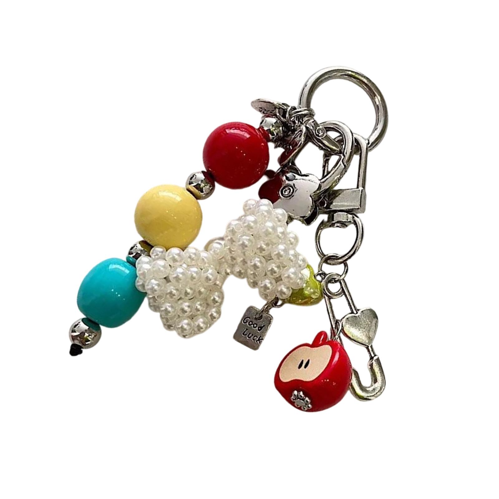 Trendy Elegant Inspired Colorful Bead Keyring With Red Heart Pendant Accessory for Bags Keys Jewelry Decoration
Trendy Elegant Inspired Colorful Bead Keyring With Red Heart Pendant Accessory for Bags Keys Jewelry Decoration
