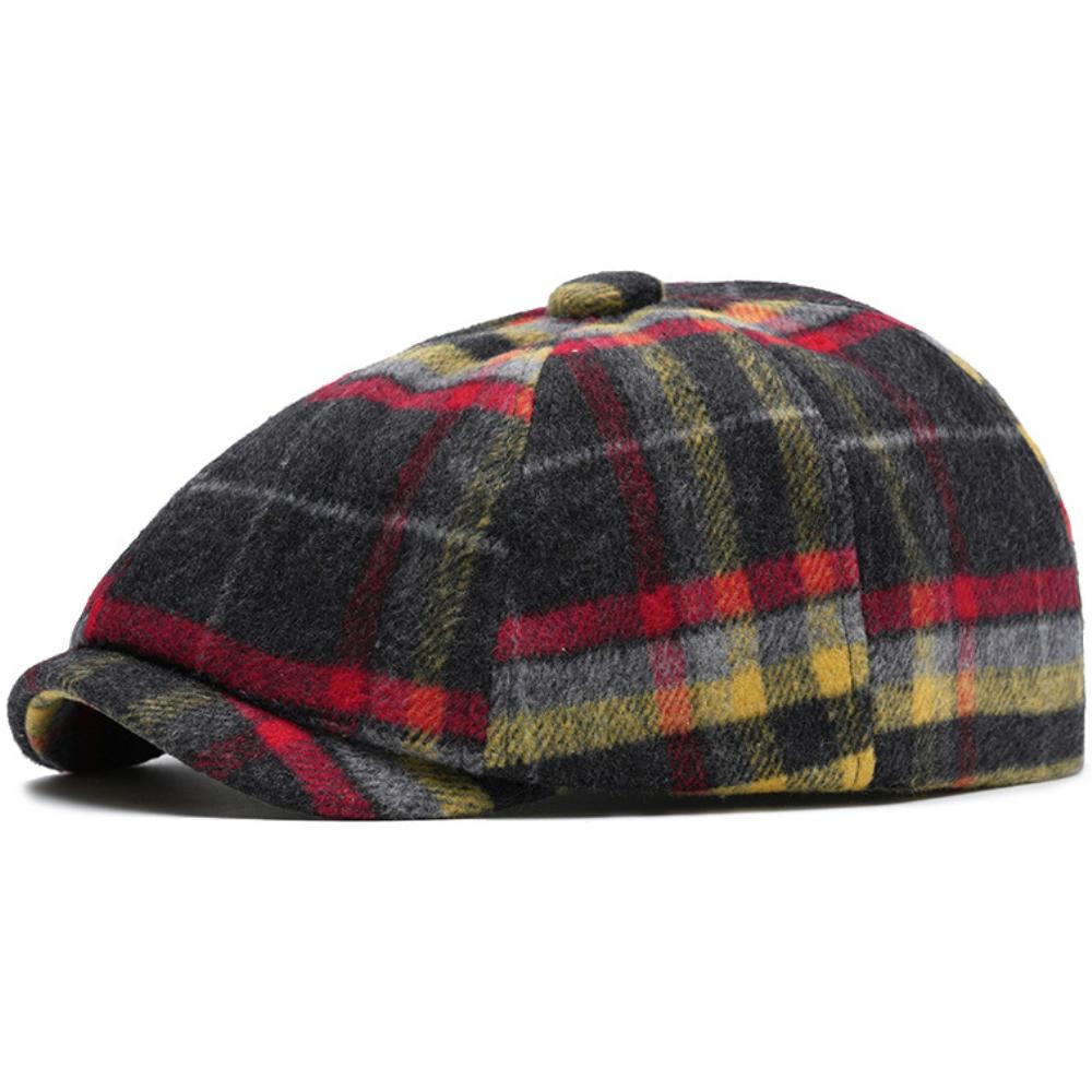 HT4489 Berets Men Women Autumn Winter Wool Beret Hat Artist Painter Flat Cap Hat Female Male Colored Plaid Octagonal Beret Cap 56-60cm Adjustable
HT4489 Berets Men Women Autumn Winter Wool Beret Hat Artist Painter Flat Cap Hat Female Male Colored Plaid Octagonal Beret Cap 56-60cm Adjustable
