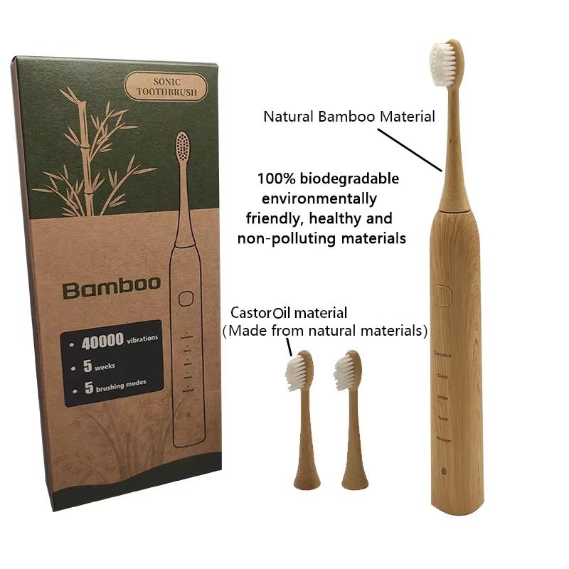 Biodegradable Electric Toothbrush Sustainable Bamboo Brush Head Castor Oil Bristles Bambu Wooden IPX7 Sonic Healthier Oral Teeth
Biodegradable Electric Toothbrush Sustainable Bamboo Brush Head Castor Oil Bristles Bambu Wooden IPX7 Sonic Healthier Oral Teeth