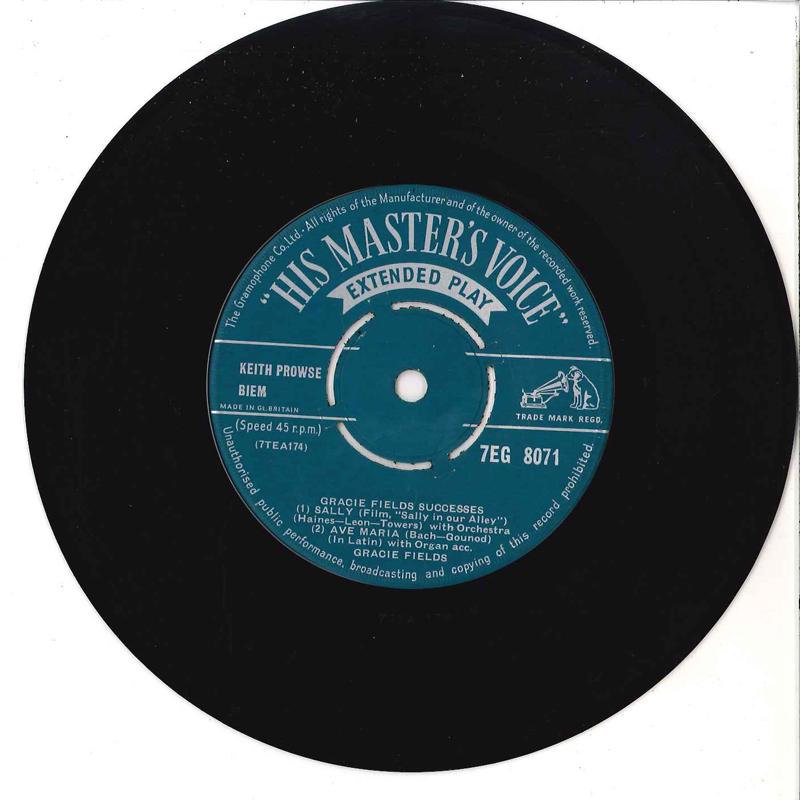 7inch Record GRACIE FIELDS - Gracie Fields Successes 7EG8071 HIS MASTER S VO UK Soundtracks & Musicals Used
7inch Record GRACIE FIELDS - Gracie Fields Successes 7EG8071 HIS MASTER S VO UK Soundtracks & Musicals Used