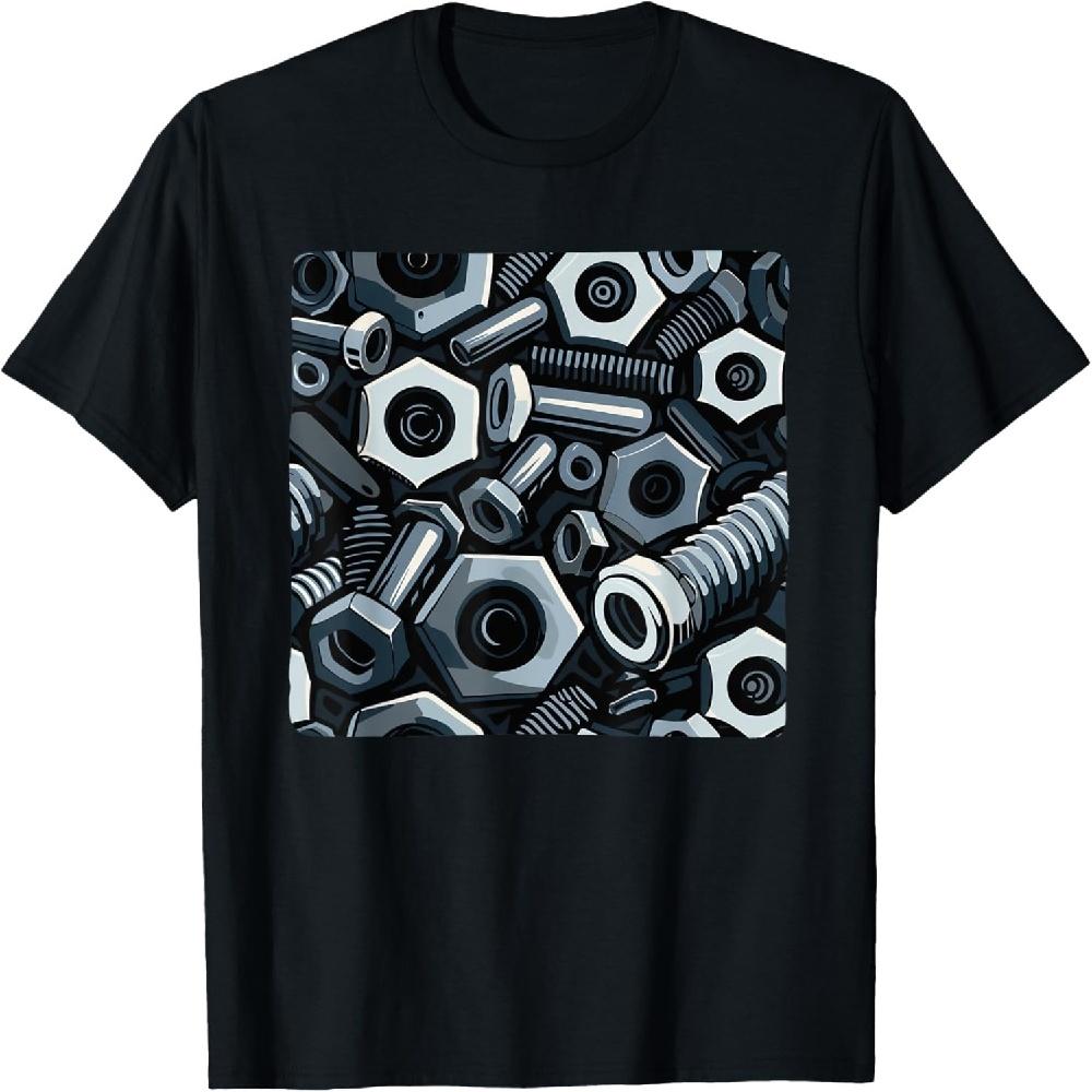 Крутая футболка с принтом гаек и болтов XXXXXL чёрный
Крутая футболка с принтом гаек и болтов XXXXXL чёрный