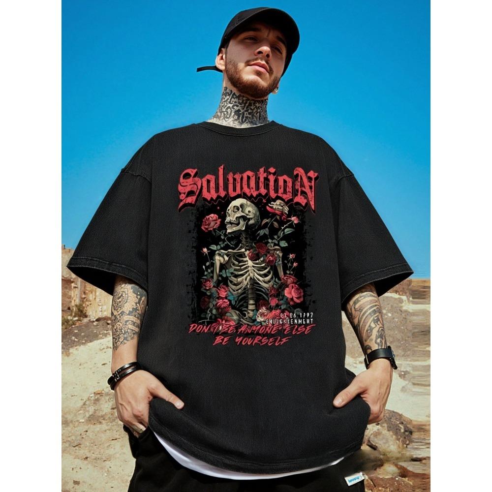 Men Halloween Round Neck Y2K Tees Vintage Saluation Rose Skull Printed Washed T-Shirt Fashion Streetwear Unisex Short Sleeve Top 3XL
Men Halloween Round Neck Y2K Tees Vintage Saluation Rose Skull Printed Washed T-Shirt Fashion Streetwear Unisex Short Sleeve Top 3XL