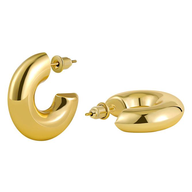 Fashion Gold Plated Stainless Steel Chunky Hoop Earrings for Women Smooth Metal Hollow Lightweight Circle Earrings Zircon Gift
Fashion Gold Plated Stainless Steel Chunky Hoop Earrings for Women Smooth Metal Hollow Lightweight Circle Earrings Zircon Gift