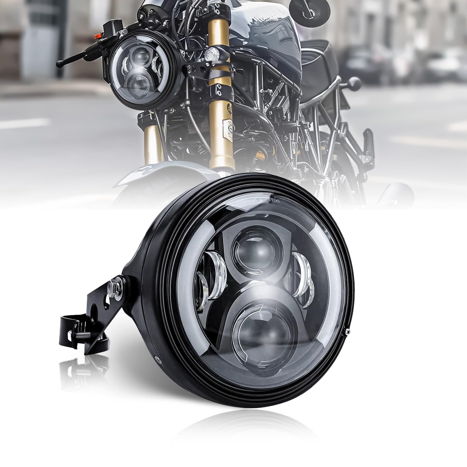 VOSICKY headlight specifications for Harley Honda Kawasaki Suzuki Yamaha Motorcycle CB400SF Hornet 250 CBX400 VTR250 Jade CB250F LED headlight for
VOSICKY headlight specifications for Harley Honda Kawasaki Suzuki Yamaha Motorcycle CB400SF Hornet 250 CBX400 VTR250 Jade CB250F LED headlight for