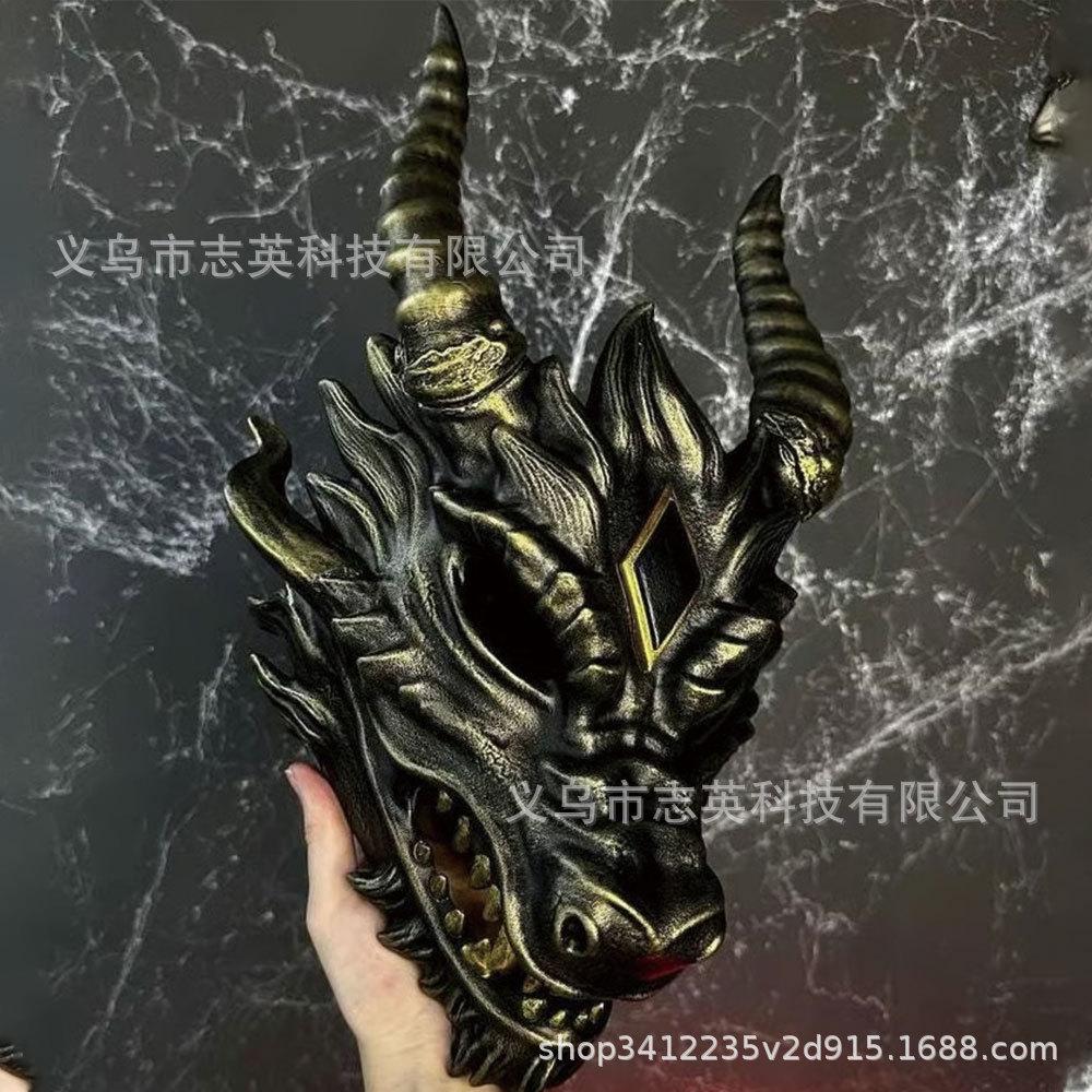 New latex wearable dragon head mask for Dungeons & Dragons Halloween Party cosplay Dress up Dark gold Dragon Head Mas
New latex wearable dragon head mask for Dungeons & Dragons Halloween Party cosplay Dress up Dark gold Dragon Head Mas