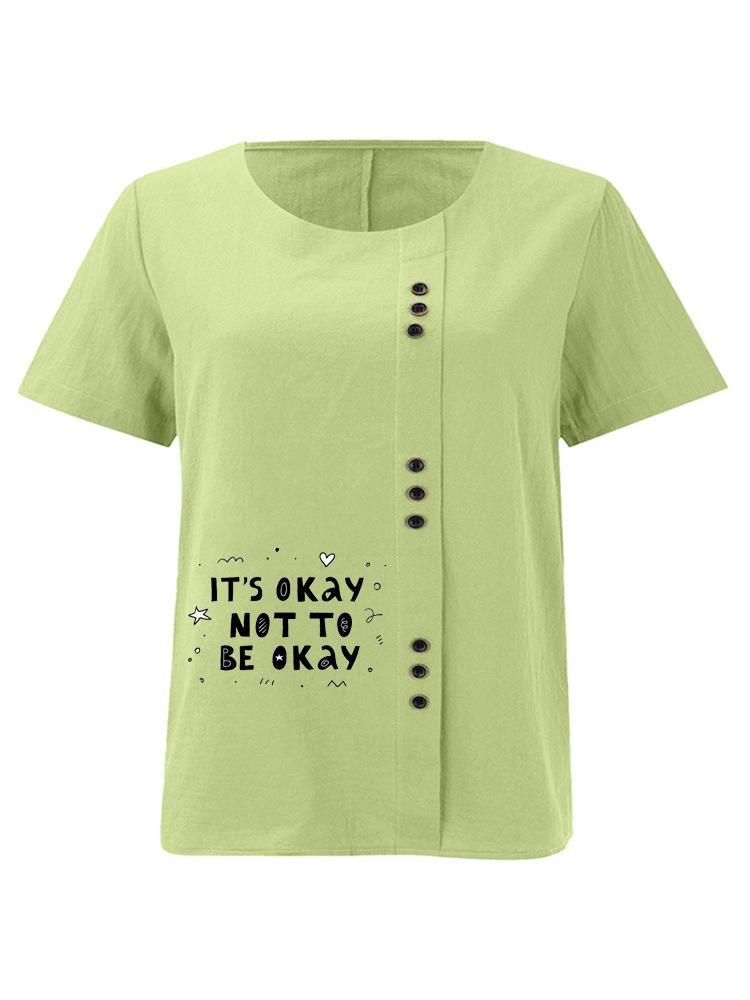 Women s Fashion Black Letters Print Shot Sleeve T-shirt Loose Cotton Shirt Casual Loose Summer Plus Size Blouse Tops 5XL
Women s Fashion Black Letters Print Shot Sleeve T-shirt Loose Cotton Shirt Casual Loose Summer Plus Size Blouse Tops 5XL