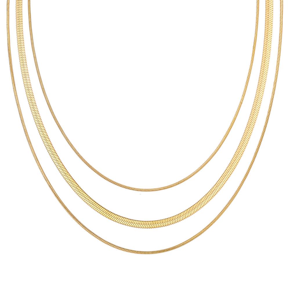 Набор из 3 предметов, модное роскошное многослойное ожерелье, гламурные сексуальные женские аксессуары для вечеринок в ночном клубе, цепочка на ключицу, подарок для девочек, цепочка на свитер золотой