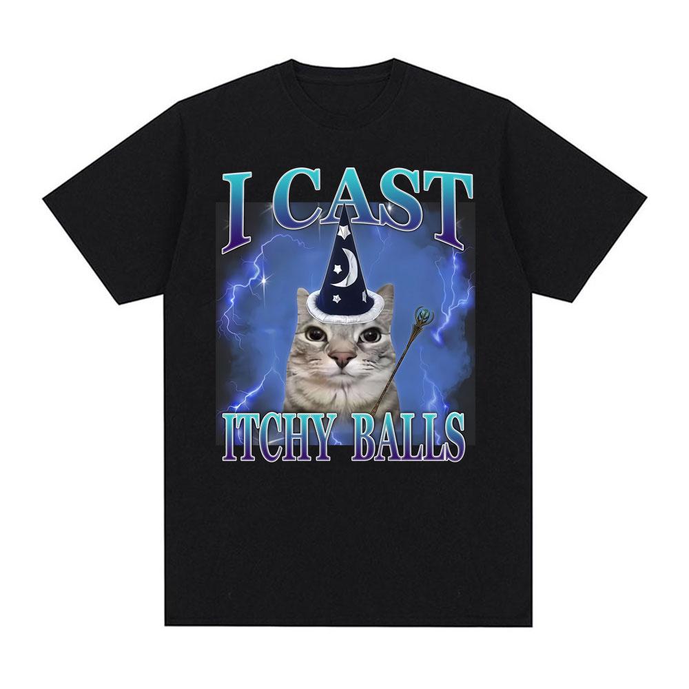 Wizard Cat Funny Meme Tee I Cast Itchy Balls Kitten Print T-shirt Men Women Clothing Fashion T Shirt Summer 100% Cotton T Shi... 5XL
Wizard Cat Funny Meme Tee I Cast Itchy Balls Kitten Print T-shirt Men Women Clothing Fashion T Shirt Summer 100% Cotton T Shi... 5XL