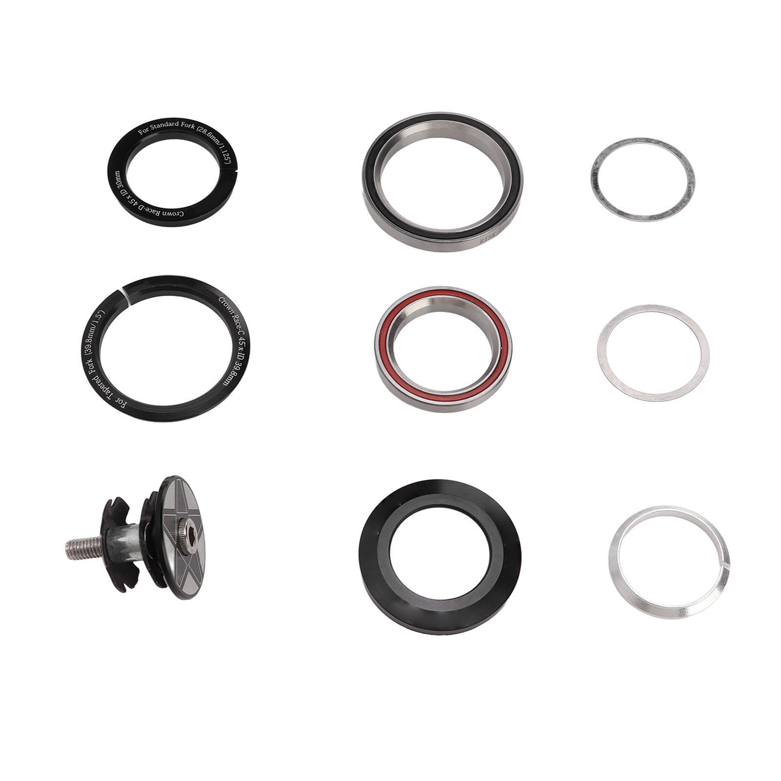 Bike Bearing Headset Aluminum Alloy 41.8/4252mm Bicycle Tapered Tube Headset for Mountain Road Bike
Bike Bearing Headset Aluminum Alloy 41.8/4252mm Bicycle Tapered Tube Headset for Mountain Road Bike