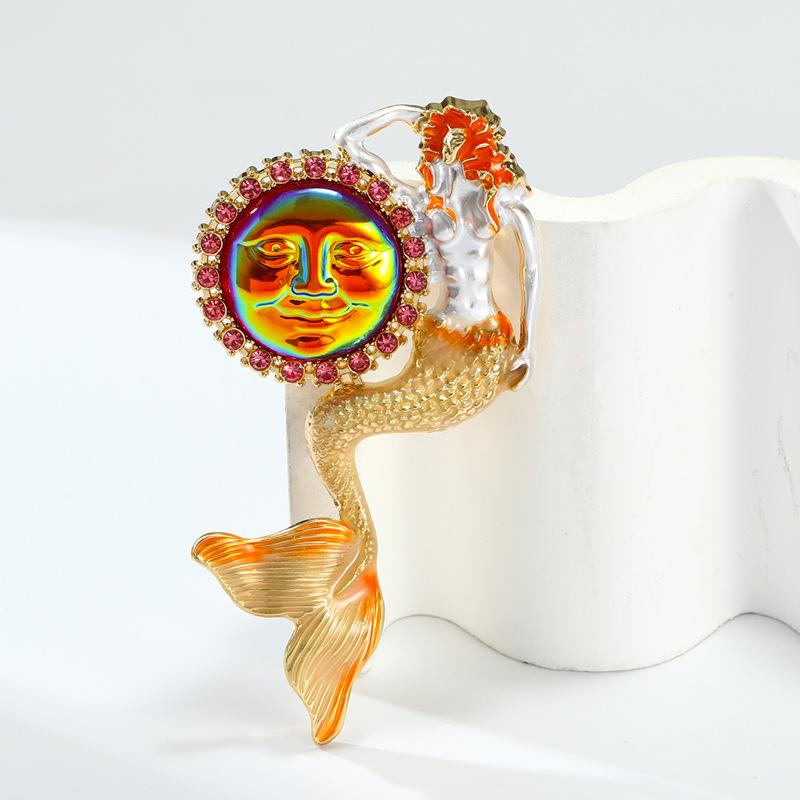 Retro Mermaid Lady s Elegant and High-end Painted Head-shaped Accessory Brooch 3.5*5cm
Retro Mermaid Lady s Elegant and High-end Painted Head-shaped Accessory Brooch 3.5*5cm
