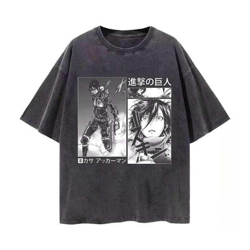 New Anime Attack on Titan Mikasa Ackerman Printed Tshirt Mens and Womens Washed Tshirt High Quality Vintage Tshirt YK Tops M
New Anime Attack on Titan Mikasa Ackerman Printed Tshirt Mens and Womens Washed Tshirt High Quality Vintage Tshirt YK Tops M