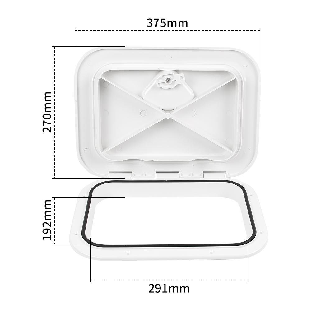 375MM Boat ABS Deck Access Hatch Cover Waterproof Anti-UV Non-Skid pection High Quality Marine Accessories White 270x375mm
375MM Boat ABS Deck Access Hatch Cover Waterproof Anti-UV Non-Skid pection High Quality Marine Accessories White 270x375mm