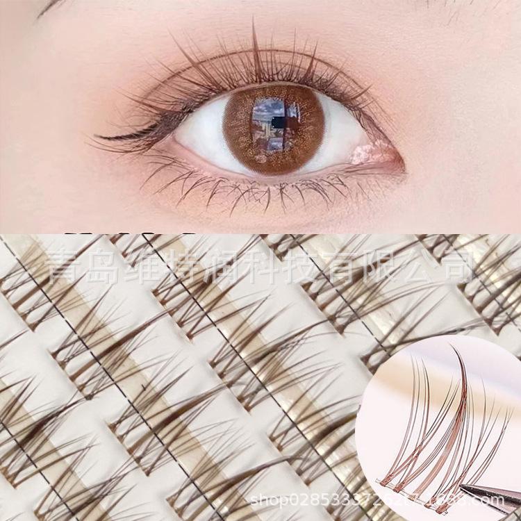 Brown Sunflower Self-Grafting False Eyelashes - Transparent Stem, Comic Style, Little Devil Design (120 Pack) Mixed Length
Brown Sunflower Self-Grafting False Eyelashes - Transparent Stem, Comic Style, Little Devil Design (120 Pack) Mixed Length