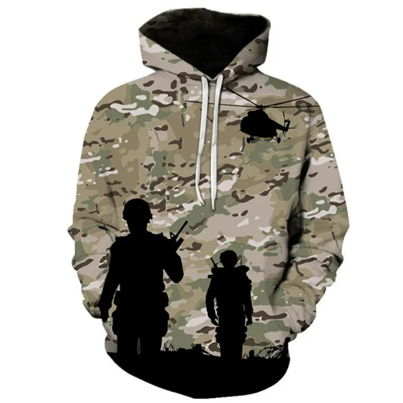 New Comfortable Loose Long-sleeved Fashion Casual 3D Digital Printing Camouflage Hooded Pullover Sweater Men 6XL
New Comfortable Loose Long-sleeved Fashion Casual 3D Digital Printing Camouflage Hooded Pullover Sweater Men 6XL