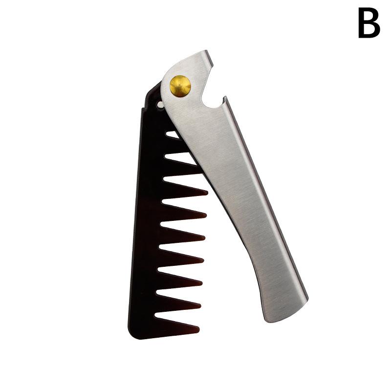 Multifuncional Portable Stainless Steel Folding Pocket Combs Barber Men Oil Head Beard Combs Hair Styling Tools Wide Tooth Combs as the picture
Multifuncional Portable Stainless Steel Folding Pocket Combs Barber Men Oil Head Beard Combs Hair Styling Tools Wide Tooth Combs as the picture