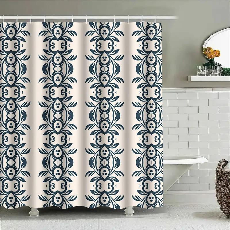 Elegant Peacock Pattern Shower Curtain Waterproof Bath Decor Home Decoration 3D Printing Wall Hanging White And Blue W60H190(CM)-1 Pcs
Elegant Peacock Pattern Shower Curtain Waterproof Bath Decor Home Decoration 3D Printing Wall Hanging White And Blue W60H190(CM)-1 Pcs