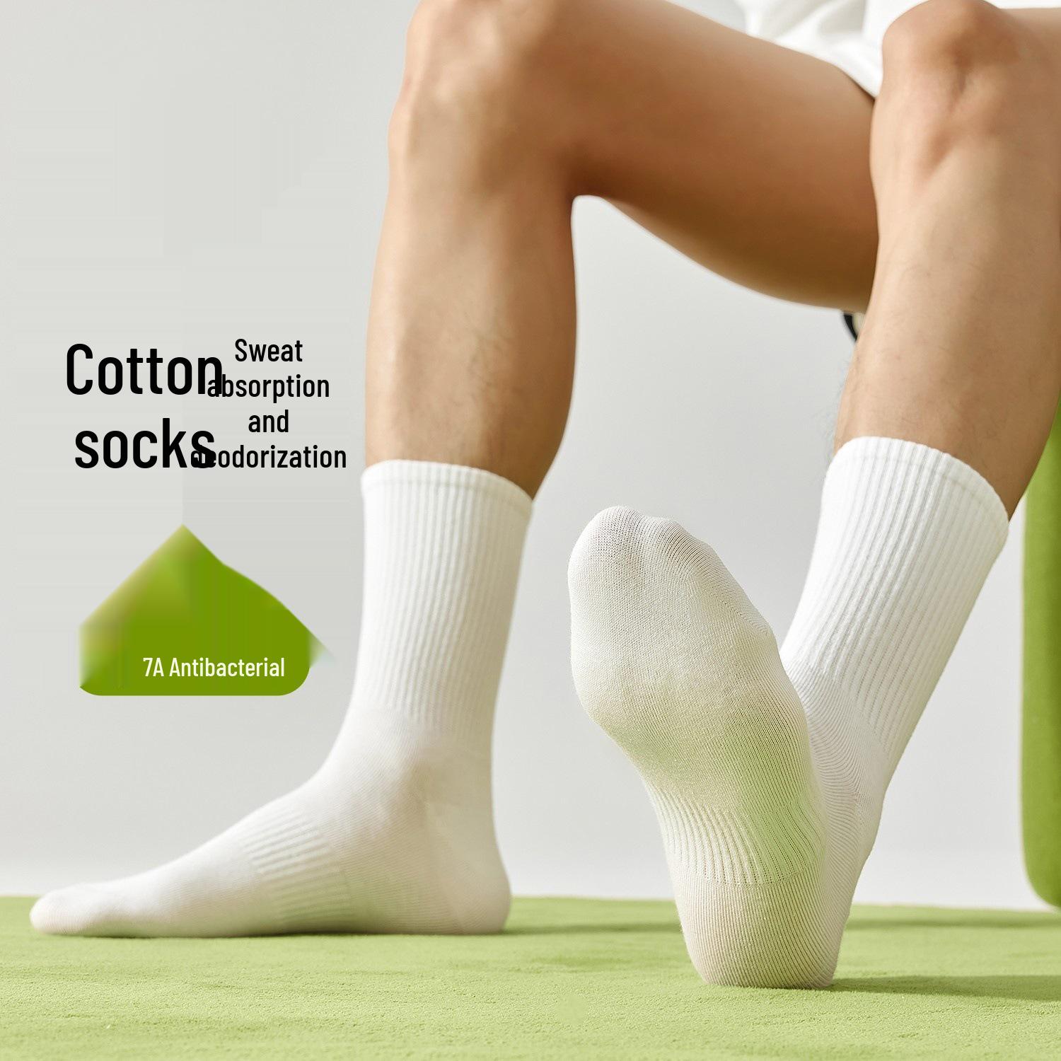 Men s Antibacterial Mid-Calf Cotton Socks - Odor-Proof, Dynamic, Ideal for Teenagers, White, Perfect for Autumn and Winter. Short
Men s Antibacterial Mid-Calf Cotton Socks - Odor-Proof, Dynamic, Ideal for Teenagers, White, Perfect for Autumn and Winter. Short