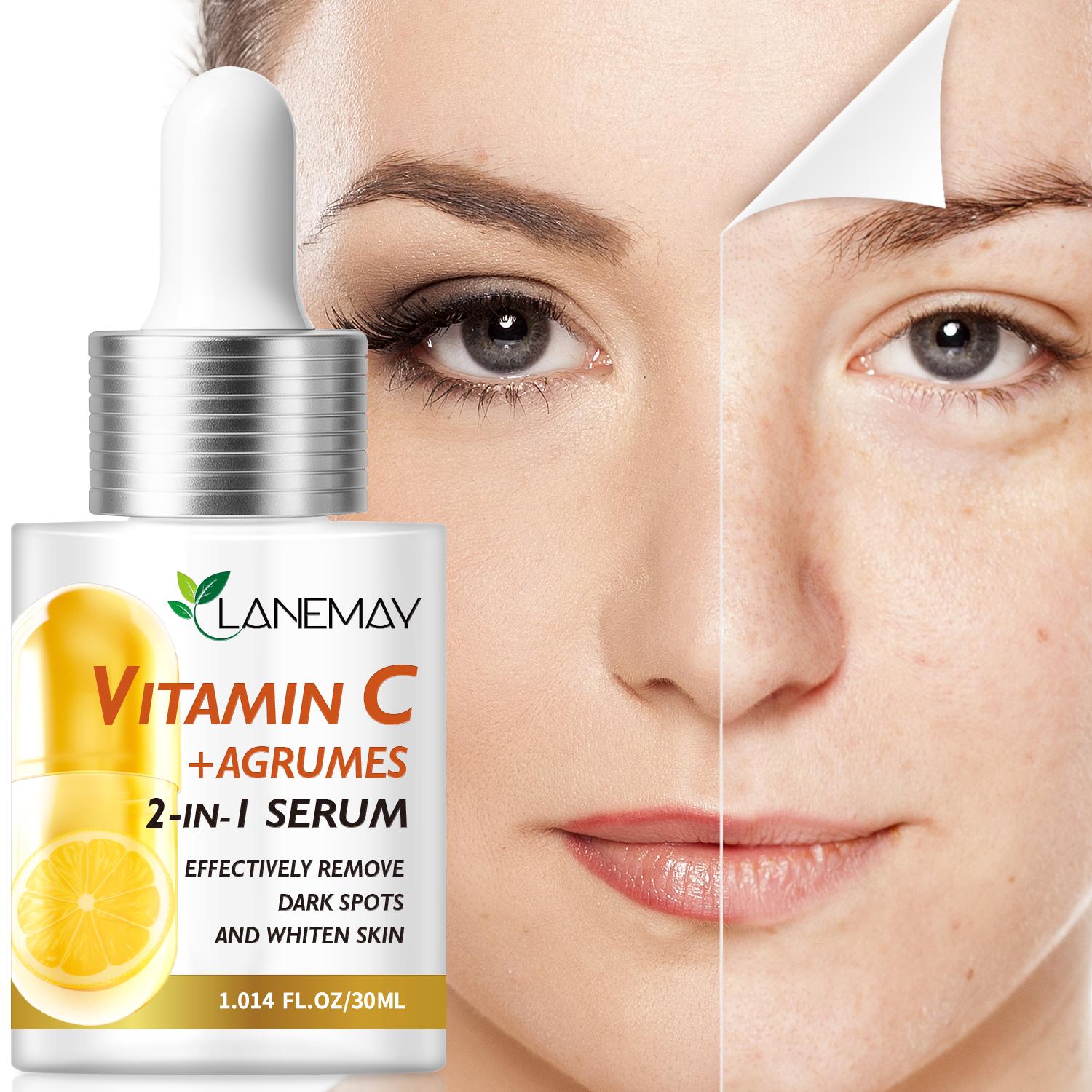 2 in-1 Vitamin C Facial Serum with Agrumes - Deep Moisturizing and Smoothing Facial Skin, Brighten Dull Skin and Boost Skin s Radiance,30ml
2 in-1 Vitamin C Facial Serum with Agrumes - Deep Moisturizing and Smoothing Facial Skin, Brighten Dull Skin and Boost Skin s Radiance,30ml
