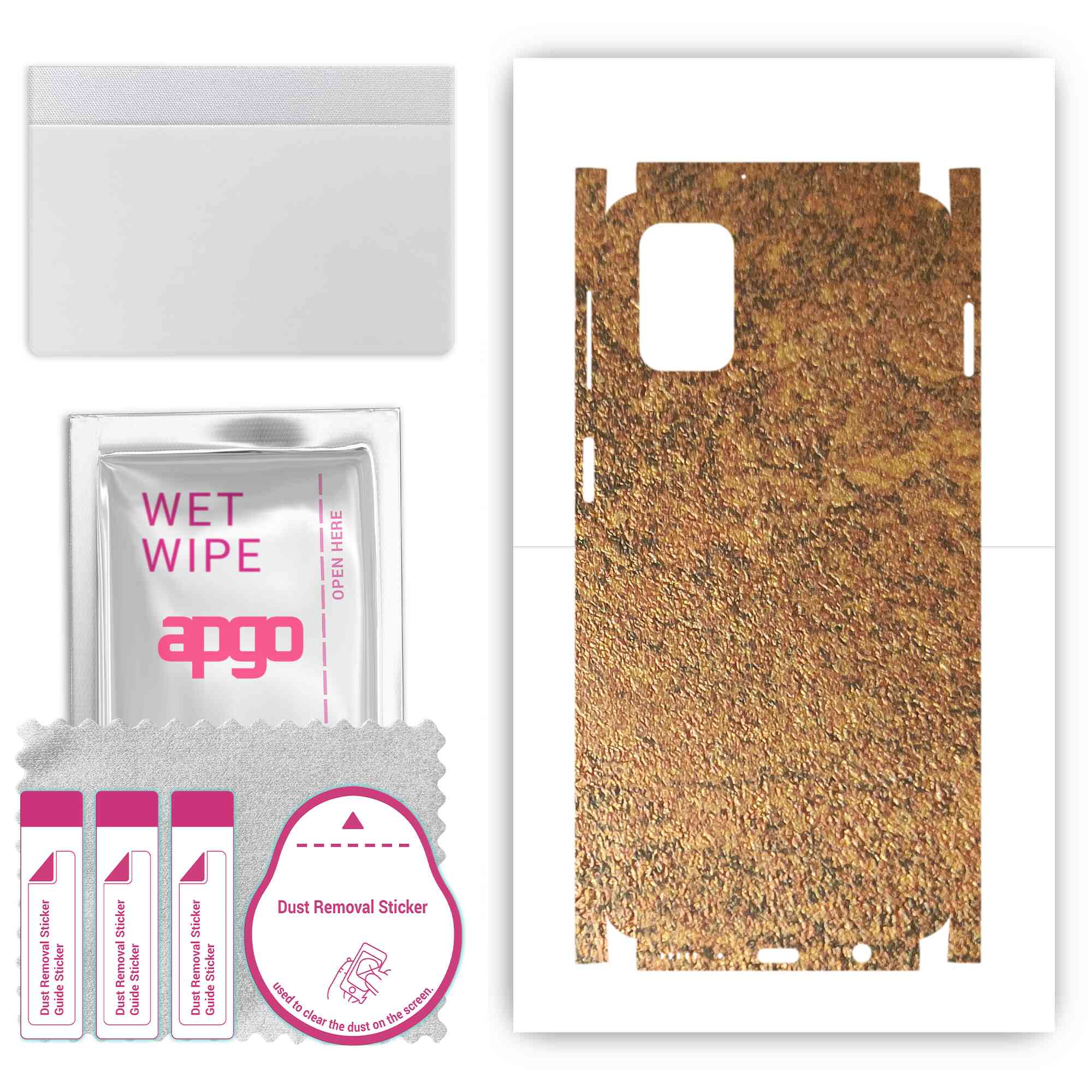Apgo Protective Skin Sticker for the back+sides compatible with Samsung Galaxy M31s, Full Wrap Film, Foil, Vinyl - Pattern Rusty Copper
Apgo Protective Skin Sticker for the back+sides compatible with Samsung Galaxy M31s, Full Wrap Film, Foil, Vinyl - Pattern Rusty Copper