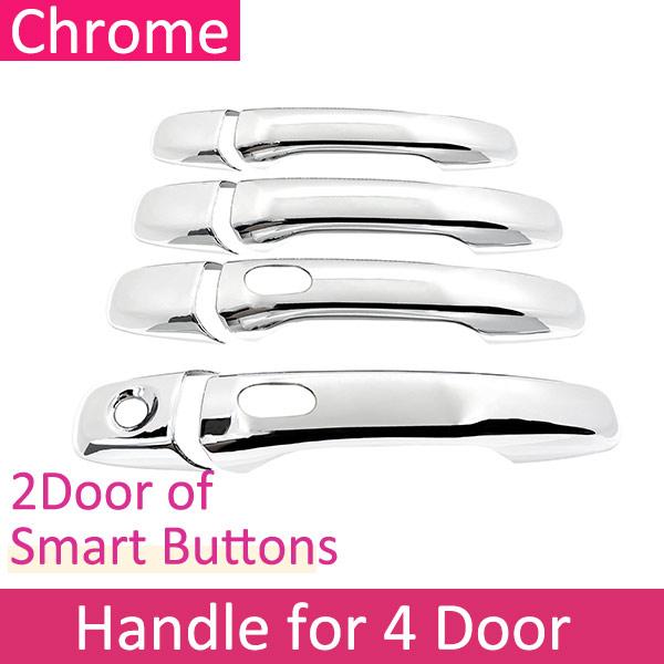 Хромированная внешняя дверная ручка для Ford Explorer U502 2011 2012 2013 2014 2015 2016 2017 2018 Автомобильные защитные аксессуары 4Handle 2 Buttons