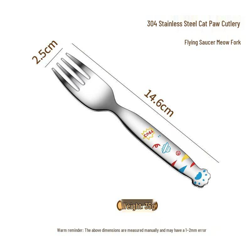 Meow Cat Paw Spoon Set: 304 Stainless Steel Cartoon Kit for Desserts - Cute Knife, Fork, Spoon Four-Piece Set for Kids
Meow Cat Paw Spoon Set: 304 Stainless Steel Cartoon Kit for Desserts - Cute Knife, Fork, Spoon Four-Piece Set for Kids