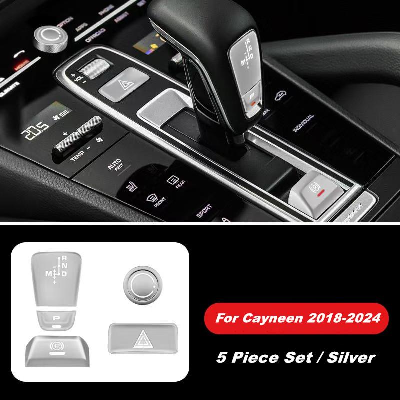 5 Piece Metal Car Central Console Gear Shift Knob Panel P Button Cover Trim For Porsche Cayenne 2018-2025 Interior Accessories серебряный
5 Piece Metal Car Central Console Gear Shift Knob Panel P Button Cover Trim For Porsche Cayenne 2018-2025 Interior Accessories серебряный