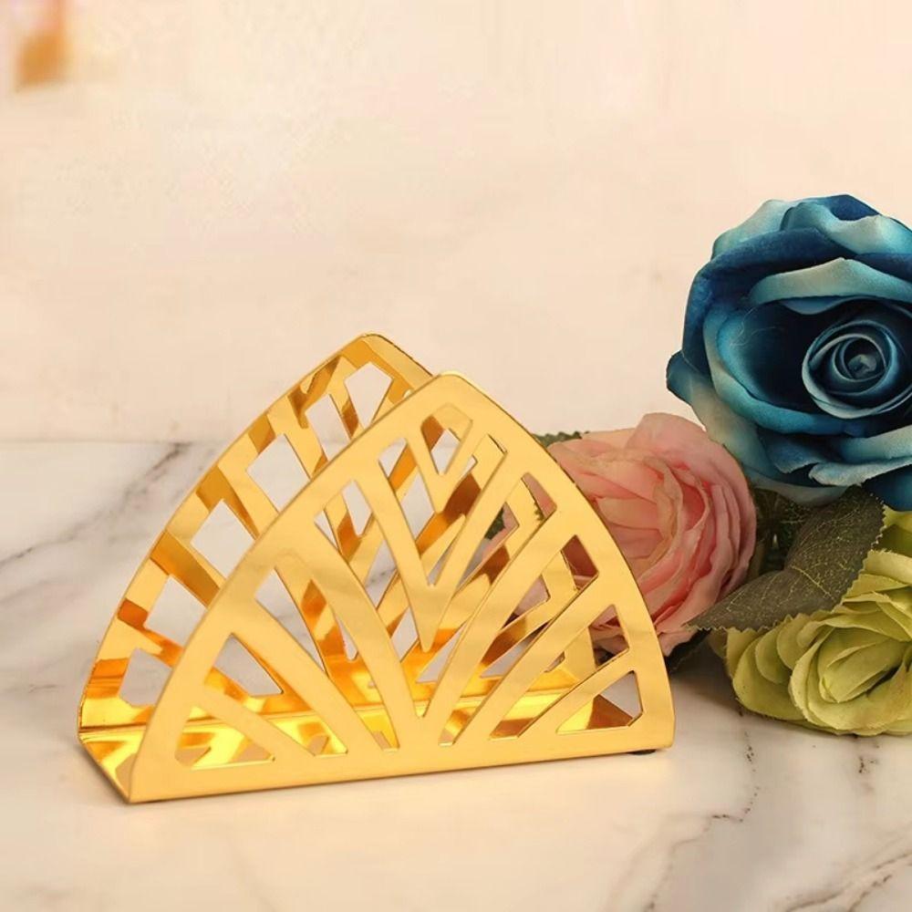 Hollow Iron Art Paper Towel Holder Rust-resistant Vertical Napkin Rack Home triangle gold
Hollow Iron Art Paper Towel Holder Rust-resistant Vertical Napkin Rack Home triangle gold