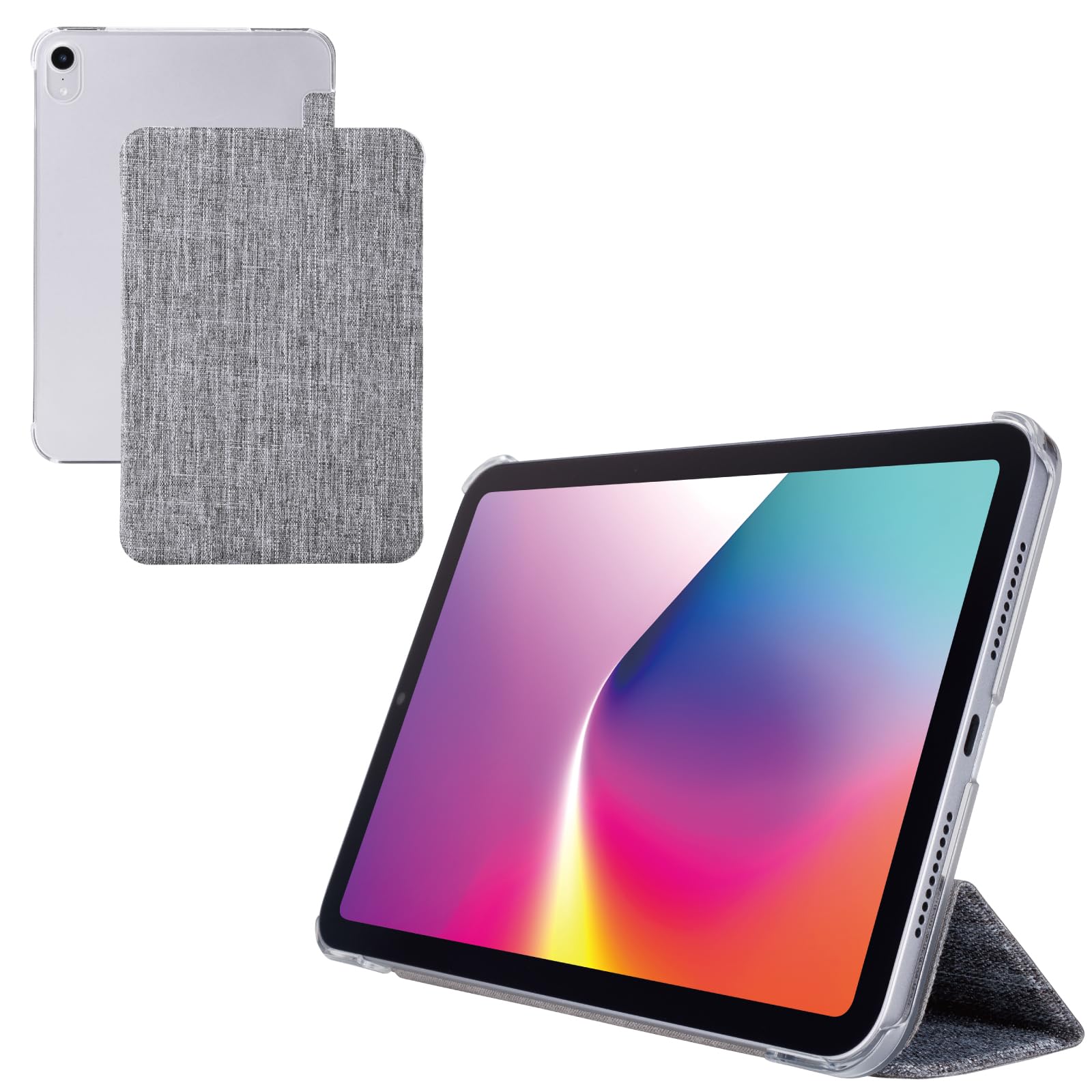ELECOM iPad mini Pro and mini Case Cover with Two Adjustable Angle Clear Case with Sleep (A17 2024) (6th generation) Flap, Mode, Fabric, Gray, серый
ELECOM iPad mini Pro and mini Case Cover with Two Adjustable Angle Clear Case with Sleep (A17 2024) (6th generation) Flap, Mode, Fabric, Gray, серый