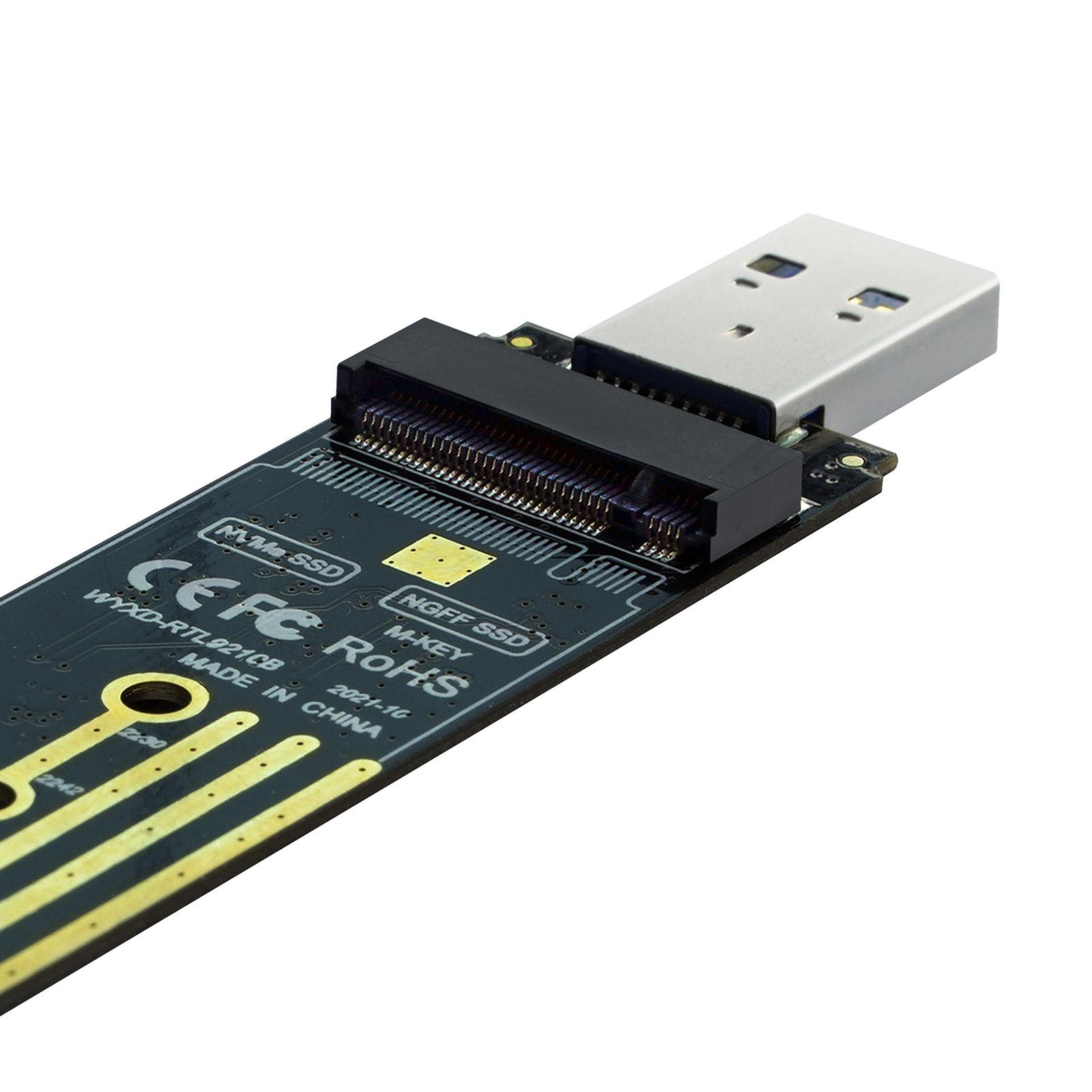 Плата адаптера NVMe PCIe к USB3.1 типа A M.2, 2 в 1, с поддержкой двойного протокола NVMe и SATA
Плата адаптера NVMe PCIe к USB3.1 типа A M.2, 2 в 1, с поддержкой двойного протокола NVMe и SATA