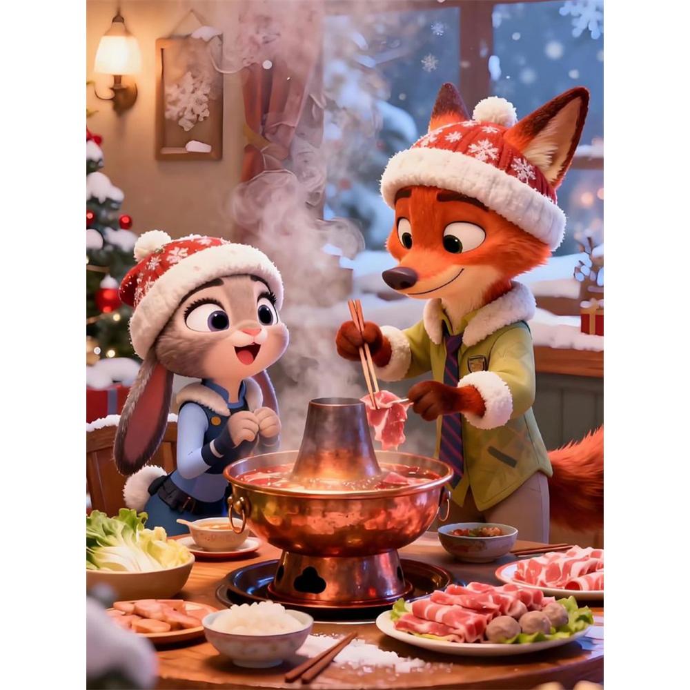 Disney Diamond Painting Judy and Nicks Winter Hot Pot Meal From Zootopia Cartoon Mosaic Diamond Cross Stitch DIY Gift/Home Decor Round 20x30cm
Disney Diamond Painting Judy and Nicks Winter Hot Pot Meal From Zootopia Cartoon Mosaic Diamond Cross Stitch DIY Gift/Home Decor Round 20x30cm
