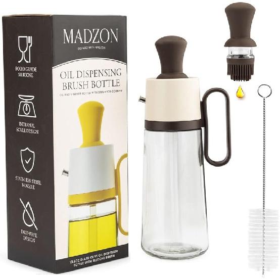 3-in-1 Olive Oil Dispenser Bottle for Kitchen with Brush and Straw Cleaner. Pour, Drizzle or Brush Vinegar, Soy Sauce and Cooking Oil Container. коричневий
3-in-1 Olive Oil Dispenser Bottle for Kitchen with Brush and Straw Cleaner. Pour, Drizzle or Brush Vinegar, Soy Sauce and Cooking Oil Container. коричневий