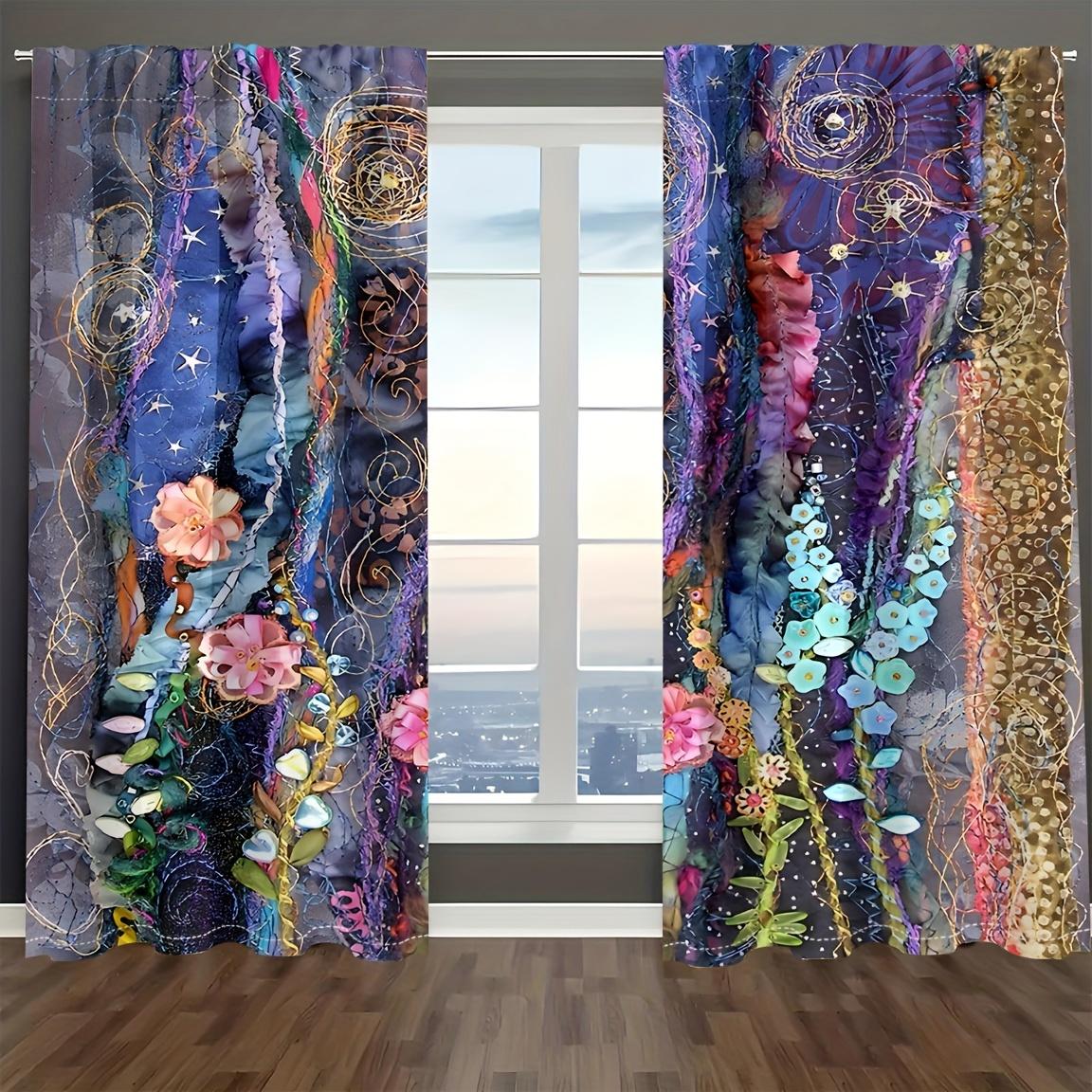 2 шт./комплект, абстрактные кристальные цветные художественные цифровые печатные шторы с люверсами, верхняя часть для гостиной, блокирующая шторы, полупрозрачные шторы 100W130H(CM)40x51in&Rod Pocket
2 шт./комплект, абстрактные кристальные цветные художественные цифровые печатные шторы с люверсами, верхняя часть для гостиной, блокирующая шторы, полупрозрачные шторы 100W130H(CM)40x51in&Rod Pocket
