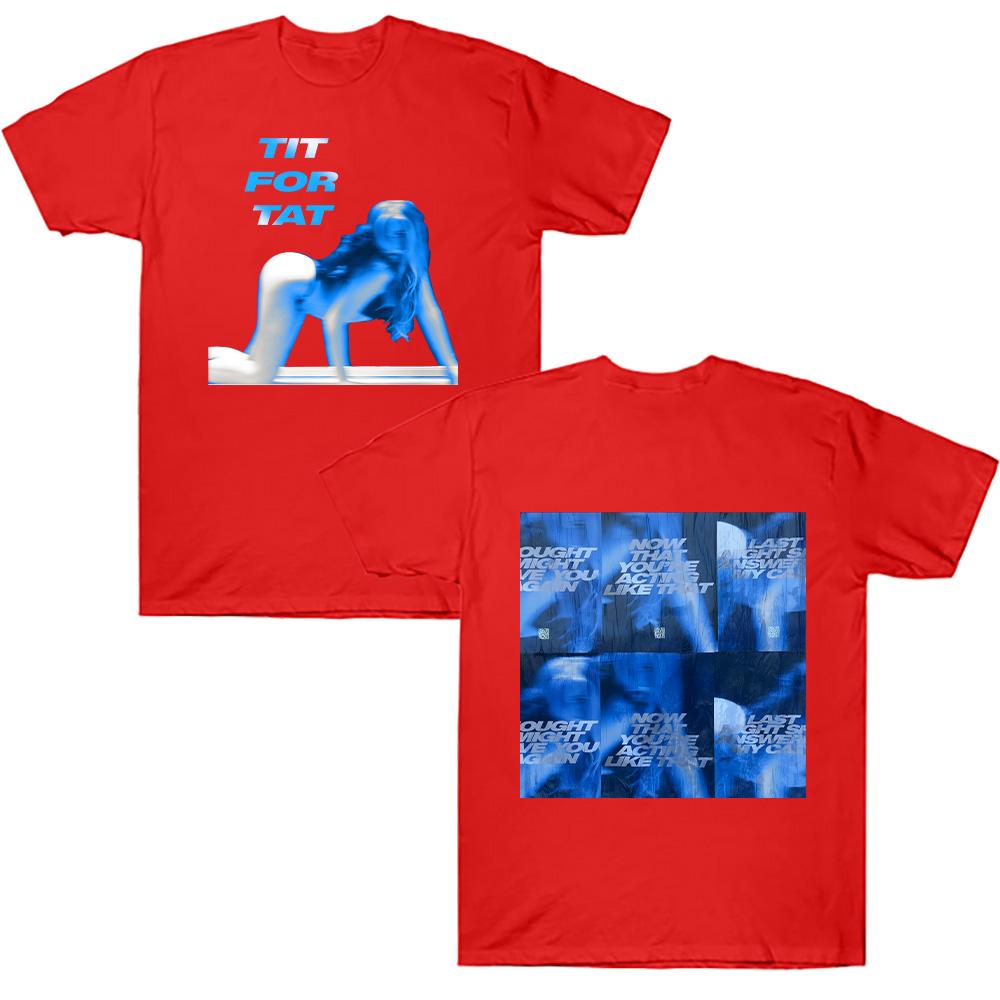 Tate McRae TIT FOR TAT New Album Now That You’re Acting Like That T Shirts Women Men Cotton Short Sleeve High Street Tee Clothes XS червоний
Tate McRae TIT FOR TAT New Album Now That You’re Acting Like That T Shirts Women Men Cotton Short Sleeve High Street Tee Clothes XS червоний