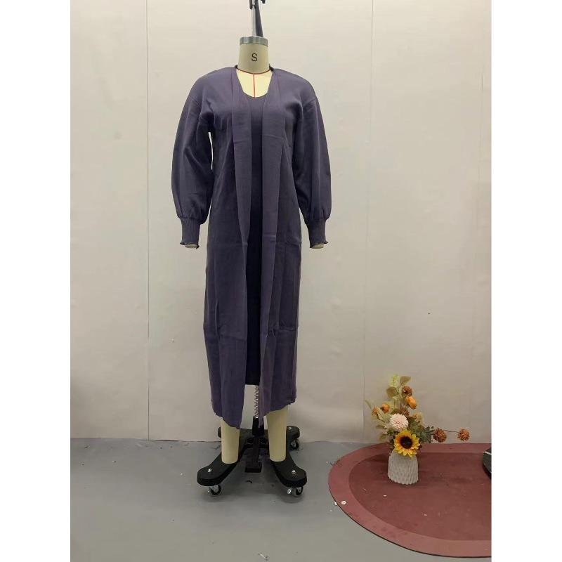 2026 Autumn European & American Solid Color Slim Knit Sweater Over-the-Knee Long Dress Set for Women XS фиолетовый
2026 Autumn European & American Solid Color Slim Knit Sweater Over-the-Knee Long Dress Set for Women XS фиолетовый