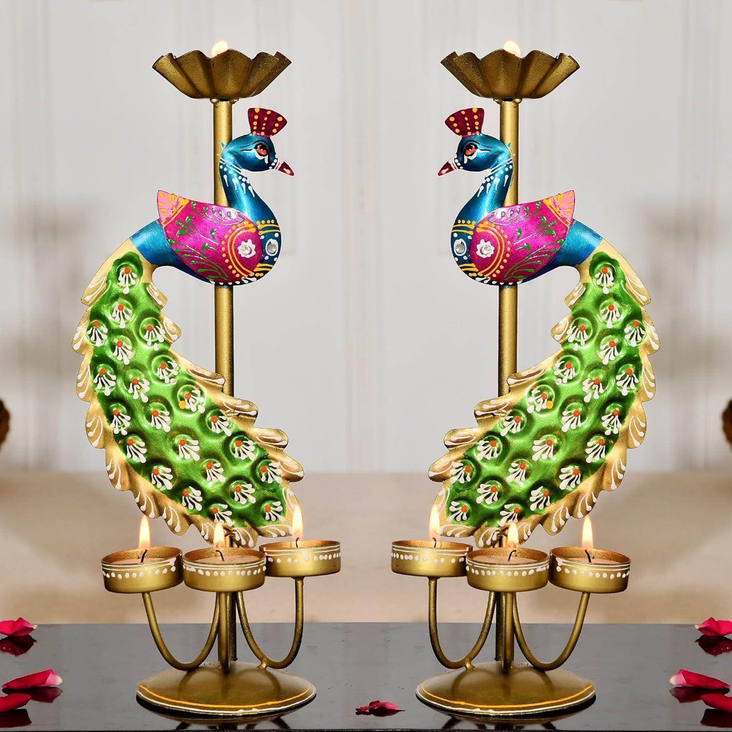 Home Decoration Diwali, Intricate Design Tealight Candle Holders for Home Diwali Decor, Handpainted Tealight Candle Holder (Double Side)
Home Decoration Diwali, Intricate Design Tealight Candle Holders for Home Diwali Decor, Handpainted Tealight Candle Holder (Double Side)