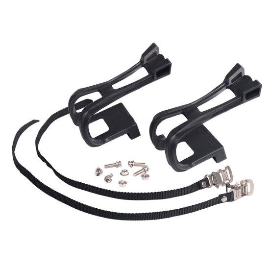 Велосипедные педали для горного и шоссейного велосипеда для езды на открытом воздухе с туклипсами и ремешками, винты чёрный
Велосипедные педали для горного и шоссейного велосипеда для езды на открытом воздухе с туклипсами и ремешками, винты чёрный