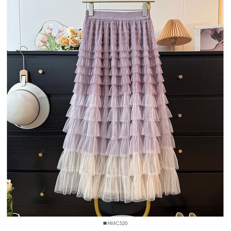 Qooth Color-Block Layered Tulle Skirt A-Line Tiered Cake Midi Skirt Elegant QT2847 фіолетовий
Qooth Color-Block Layered Tulle Skirt A-Line Tiered Cake Midi Skirt Elegant QT2847 фіолетовий