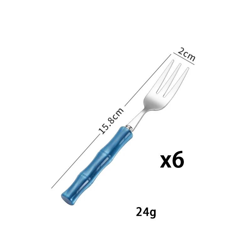 6Pcs Acrylic Handle Cutlery 304 Stainless Steel Knife Fork Round Spoon Western Tableware for Household Use Dinner Flatware
6Pcs Acrylic Handle Cutlery 304 Stainless Steel Knife Fork Round Spoon Western Tableware for Household Use Dinner Flatware