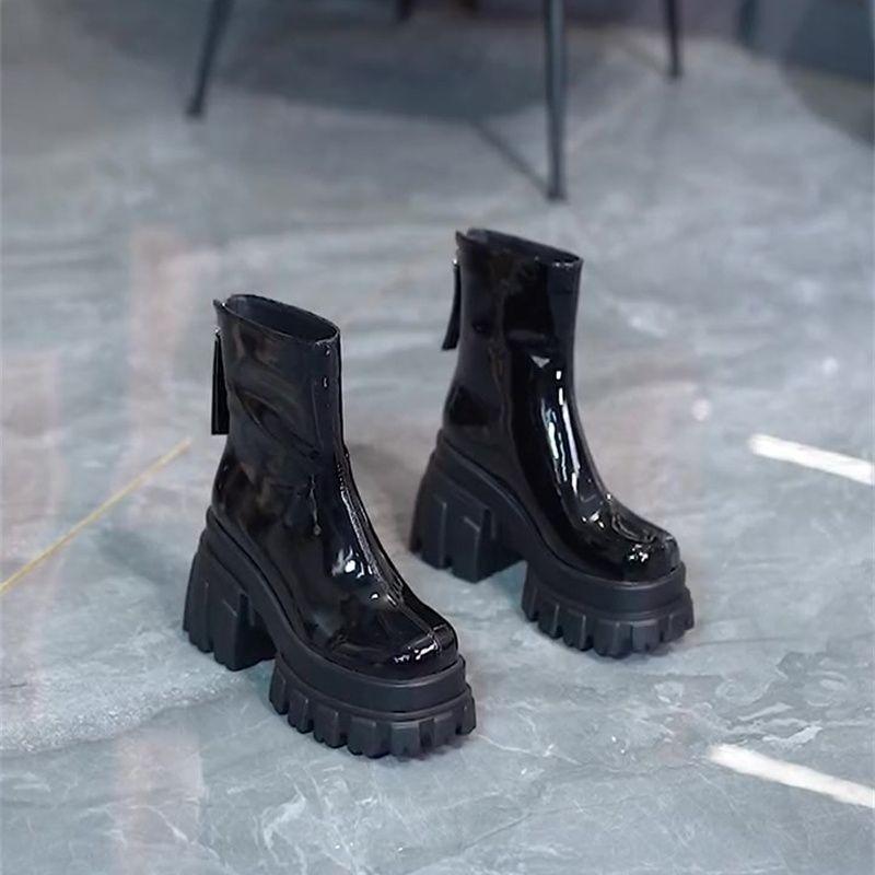 2024 Spring and Autumn New Fried Street Super Fire Single Boots Thick-soled Versatile Black Short Boots Advanced American Popular Martin Boots 35
2024 Spring and Autumn New Fried Street Super Fire Single Boots Thick-soled Versatile Black Short Boots Advanced American Popular Martin Boots 35