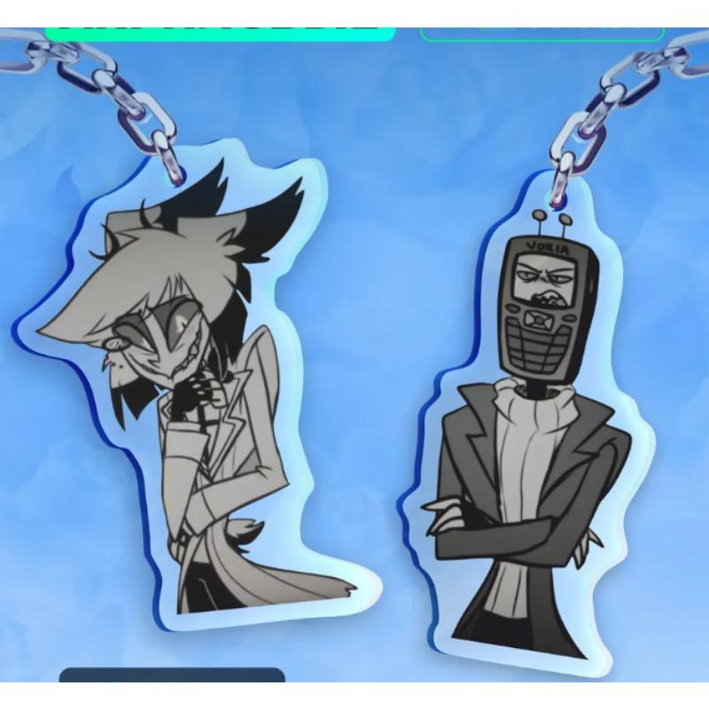Anime Cartoons Acrylic Keychain for Alastor Vox Rosie Keekee Self-Made Car Key Pendant Acrylic Key Ring Peripheral Pendant Gift 2psc
Anime Cartoons Acrylic Keychain for Alastor Vox Rosie Keekee Self-Made Car Key Pendant Acrylic Key Ring Peripheral Pendant Gift 2psc
