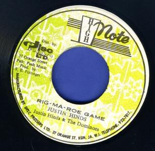 7inch Record JUSTIN HINDS THE DOMINOES THE R RigMaRoe Game RigMa Roe Dubwis NONE High Note 1977 Jamaica Reggae Ska Dub Used
7inch Record JUSTIN HINDS THE DOMINOES THE R RigMaRoe Game RigMa Roe Dubwis NONE High Note 1977 Jamaica Reggae Ska Dub Used