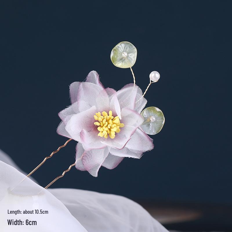 Gradient Stamped Flower Silk Hair Clips - Hanfu & Cheongsam Accessories
Gradient Stamped Flower Silk Hair Clips - Hanfu & Cheongsam Accessories