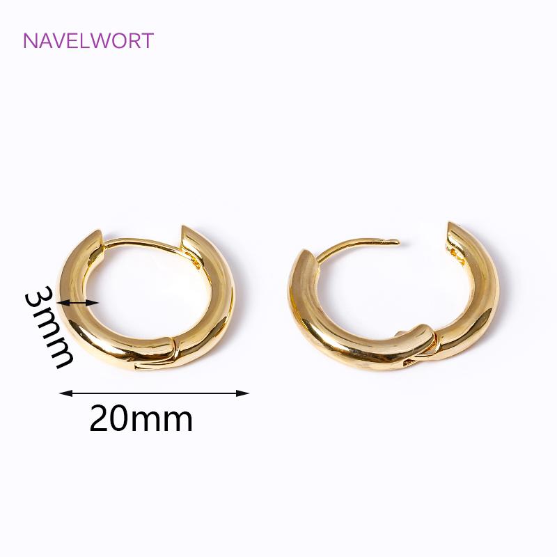 High Quality Simple Vintage Round Earrings 18K Gold Plated Brass 20mmx3mm Hoop Earring For Women Fashion Jewelry Supplies 2 pieces
High Quality Simple Vintage Round Earrings 18K Gold Plated Brass 20mmx3mm Hoop Earring For Women Fashion Jewelry Supplies 2 pieces