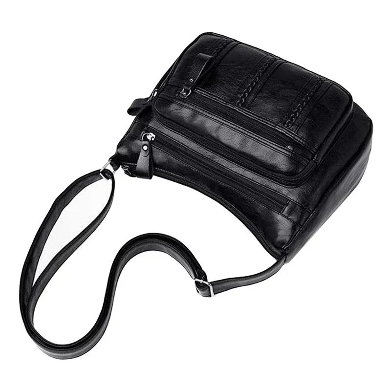 Soft PU Leather Shoulder High-quality Multi-pocket Bag Solid Color Ladies Crossbody чорний
Soft PU Leather Shoulder High-quality Multi-pocket Bag Solid Color Ladies Crossbody чорний
