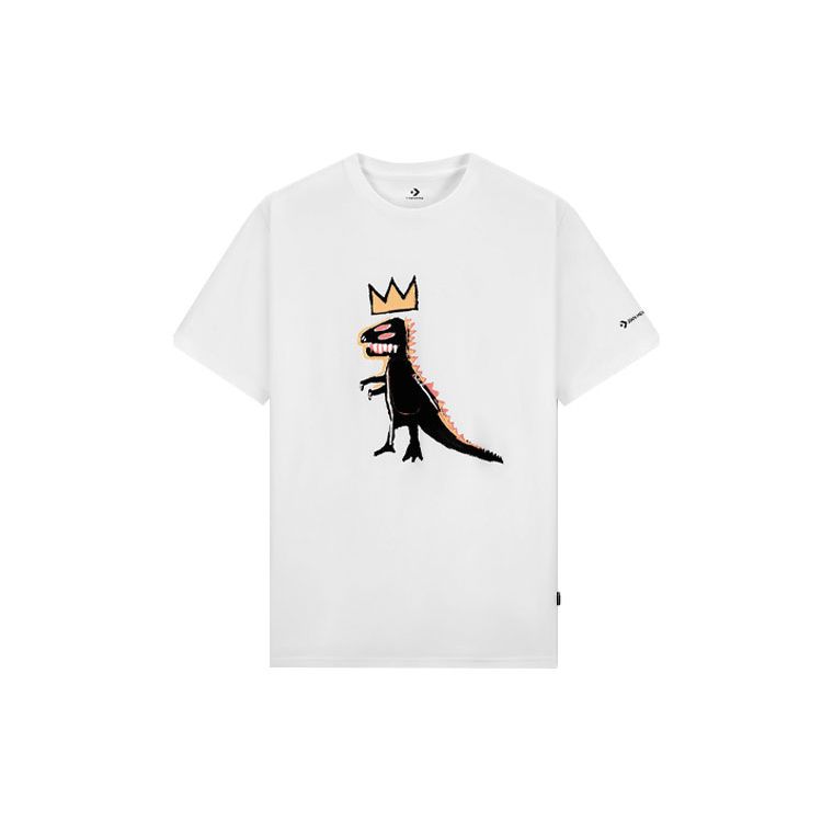 Мужская футболка с короткими рукавами и принтом динозавра Converse x Basquiat, белая 10023144-A01
Мужская футболка с короткими рукавами и принтом динозавра Converse x Basquiat, белая 10023144-A01