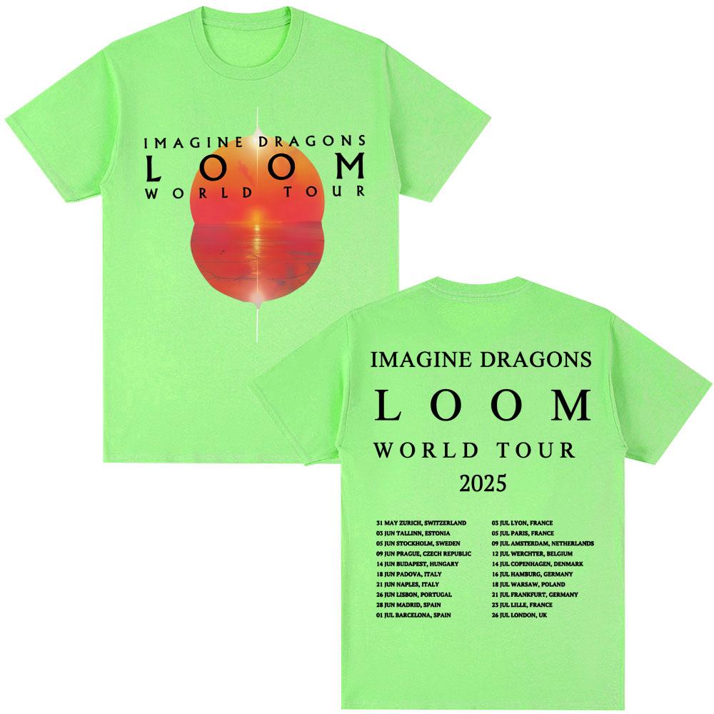 Imagine Dragons Loom Tour 2025 T Shirt Men Women Trendy Popular Hip Hop T Shirts High Quality Soft Cotton Tshirt Streetwear Male 4XL
Imagine Dragons Loom Tour 2025 T Shirt Men Women Trendy Popular Hip Hop T Shirts High Quality Soft Cotton Tshirt Streetwear Male 4XL