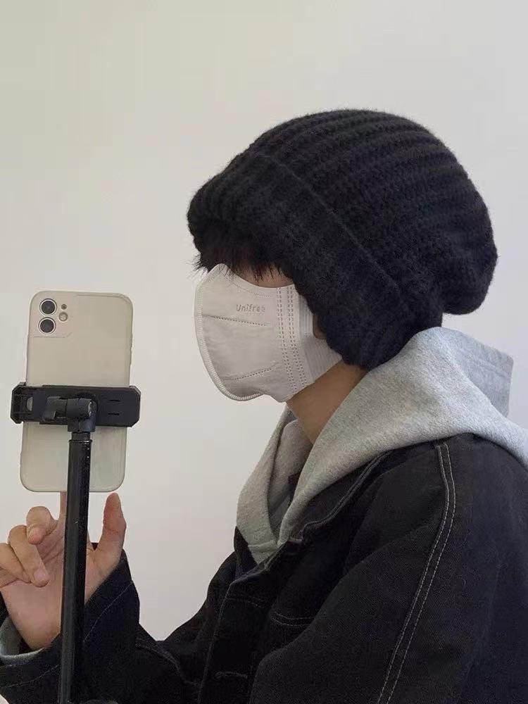 Korean Trendy Face-Slimming Wool Beanie for Large Head - Non-Ear-Pressing Unisex Slouchy Warm Hat One size чёрный
Korean Trendy Face-Slimming Wool Beanie for Large Head - Non-Ear-Pressing Unisex Slouchy Warm Hat One size чёрный