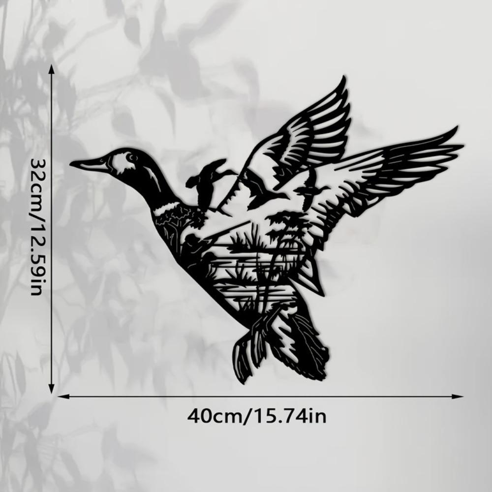 1pc Minimalist Duck Hunting Metal Wall Art, Abstract Line Sculpture for Men Living Room Decor 16in
1pc Minimalist Duck Hunting Metal Wall Art, Abstract Line Sculpture for Men Living Room Decor 16in