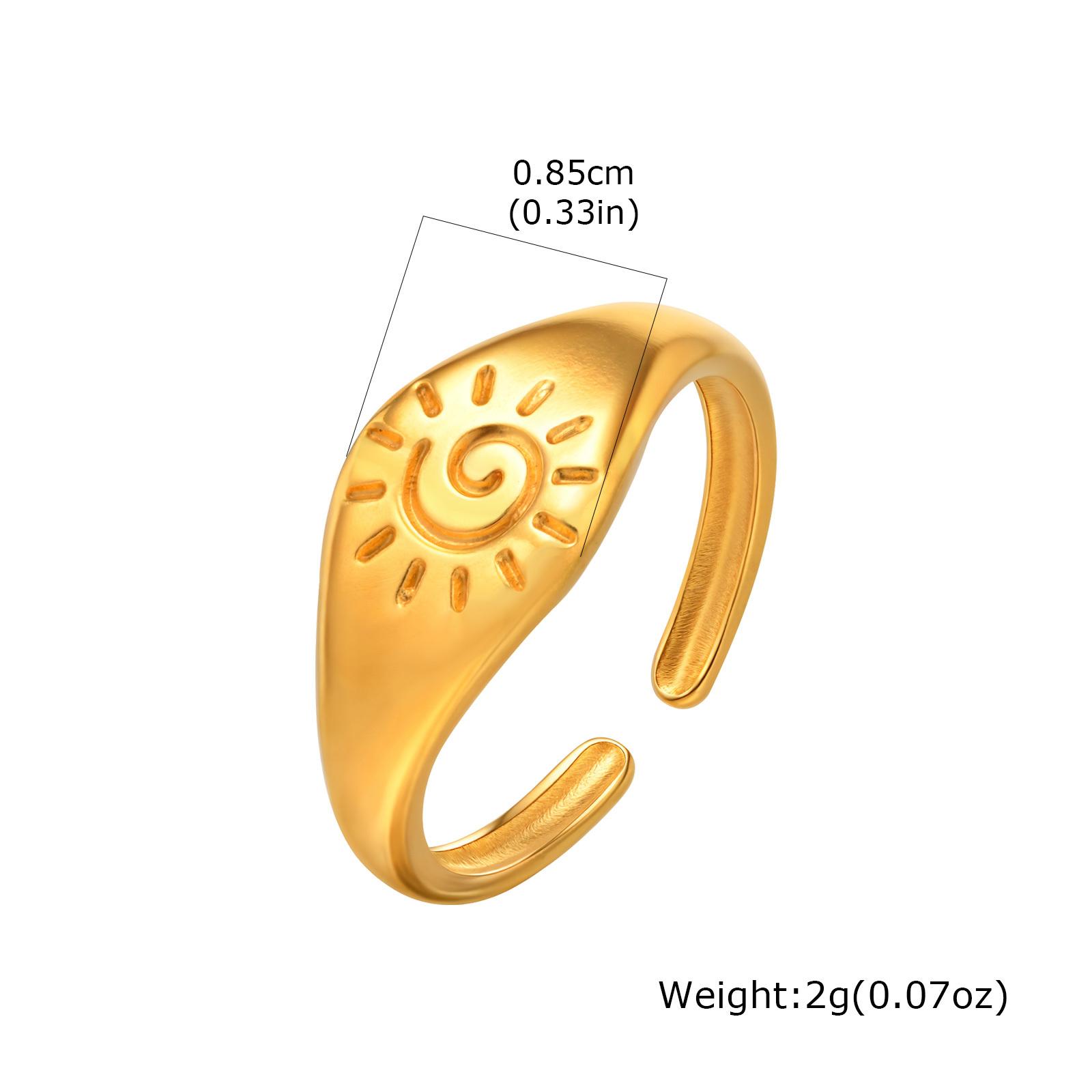 Stainless Steel Tail Ring for Men Women,Gold Color Irregular Sun Pinky Ring,Stylish INS Style Signet Ring Gift adjustable
Stainless Steel Tail Ring for Men Women,Gold Color Irregular Sun Pinky Ring,Stylish INS Style Signet Ring Gift adjustable