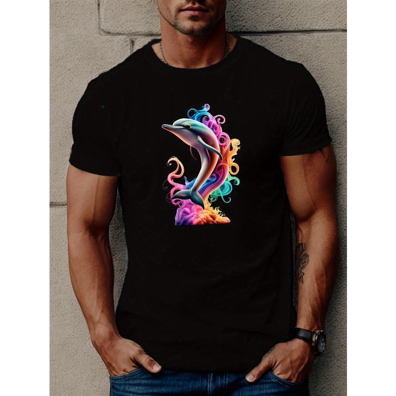 European sizes Men s Dolphin Graphic Tee - Casual Short Sleeve, Breathable Polyester, Machine Washable - Perfect for Summer 4XL чорний
European sizes Men s Dolphin Graphic Tee - Casual Short Sleeve, Breathable Polyester, Machine Washable - Perfect for Summer 4XL чорний